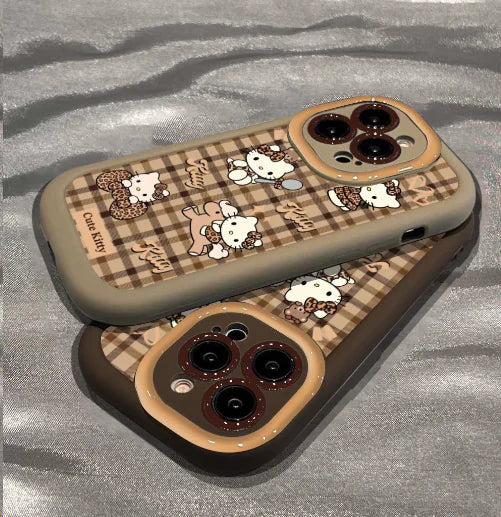 Cute Lattice Bow Silicone Phone Case